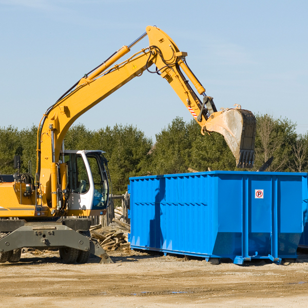 are there any restrictions on where a residential dumpster can be placed in Frackville PA